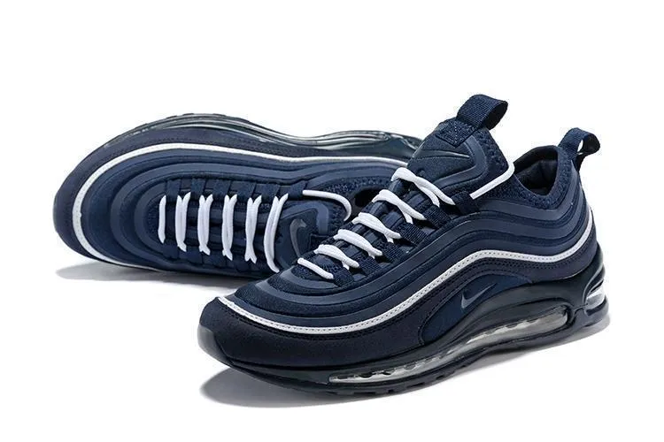 Nike Air Max 97 Dark Blue White Shoes Sale Men Size US 7-11 Asics Gel Contend 4 Running Shoes