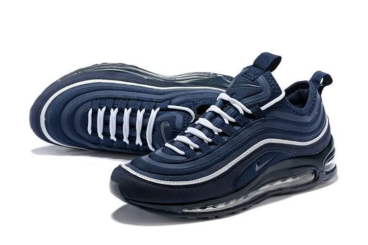 Nike Air Max 97 Dark Blue White Shoes Sale Men Size US 7, 8, 8.5, 9, 10, 11 Asics Noosa Tri 15 Shoes