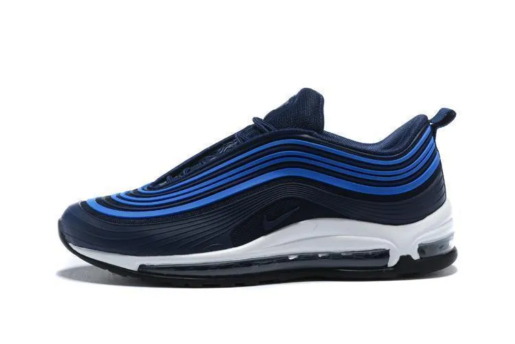 Nike Air Max 97 Ultra Black Navy Blue Men Shoes Sale Size US 7-11 Saucony Or Asics Running Shoes