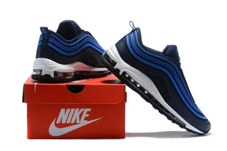 Asics Retro Basketball Shoes Nike Air Max 97 Ultra Black Navy Blue Men Shoes Sale Size US 7-11