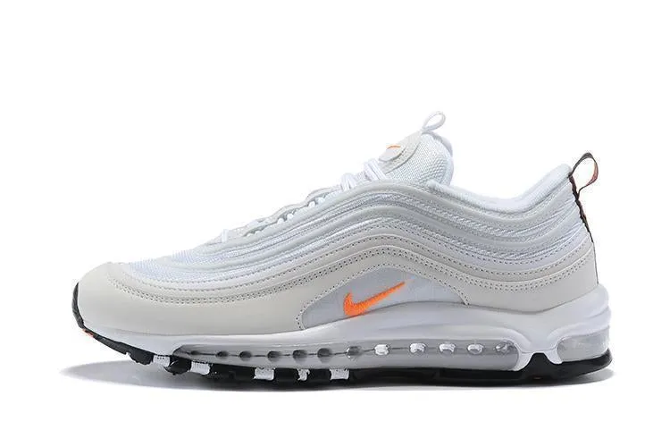 Nike Air Max 97 White Orange Shoes Sale Men Size US 7-11 Best Asics Comfortable Shoes