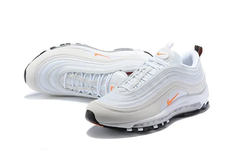 Nike Air Max 97 White Orange Shoes Sale Men Size US 7-11 Best Asics Shoes For Daily Wear