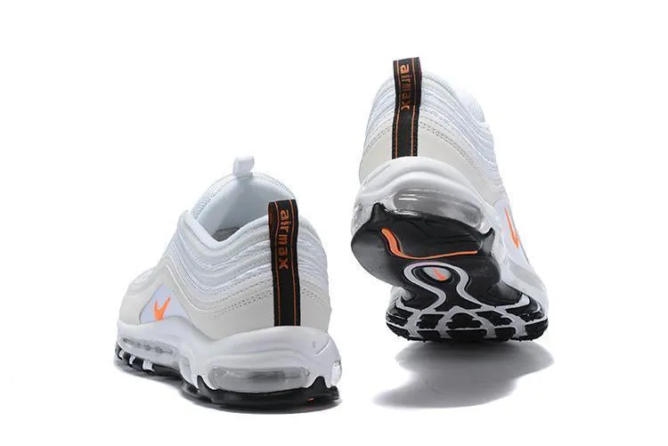Nike Air Max 97 White Orange Shoes Sale Men Size US 7, 8, 8.5, 9, 10, 11 Asics Floral Shoes