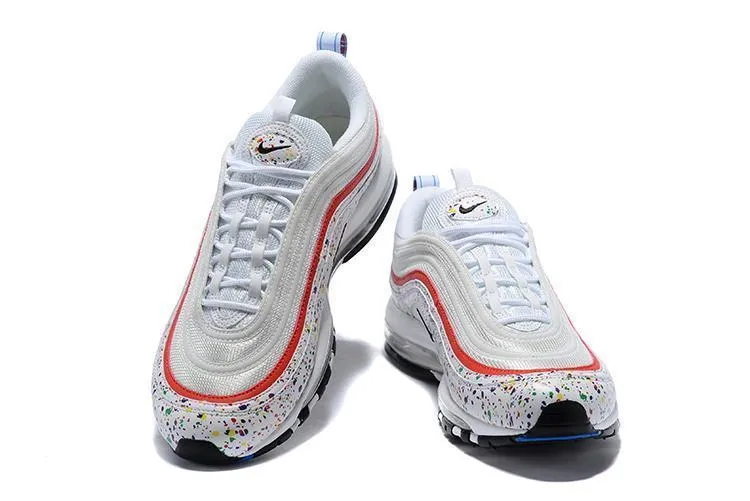 Nike Air Max 97 White Red  Shoes Sale Men Size US 7, 8, 8.5, 9, 10, 11 Asics Court Mz Shoes