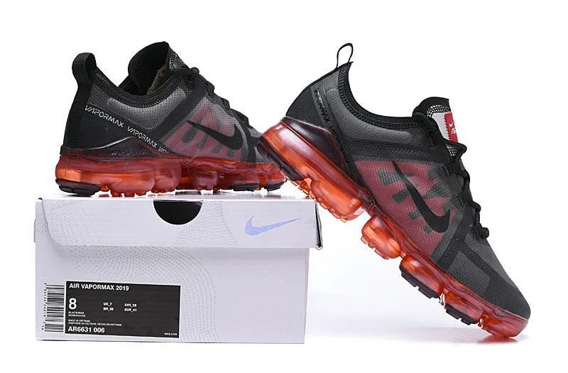 Nike Air Vapormax 2019  'Black Bordeaux' Shoes Sneakers Men Women Sale Size US 7, 8, 8.5, 9, 10, 11 Asics Gel-excite 10 Running Shoe