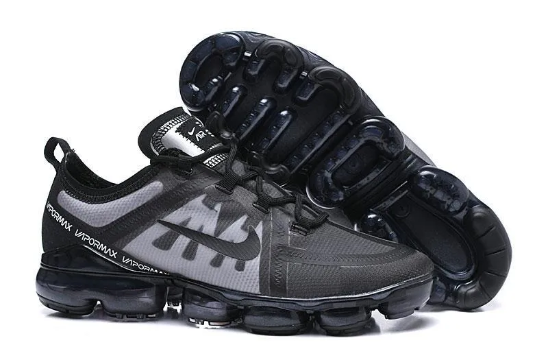 Nike Air Vapormax 2019  'Black Grey' Shoes Sneakers Men Women Sale Size US 7, 8, 8.5, 9, 10, 11 Width Asics Running Shoes