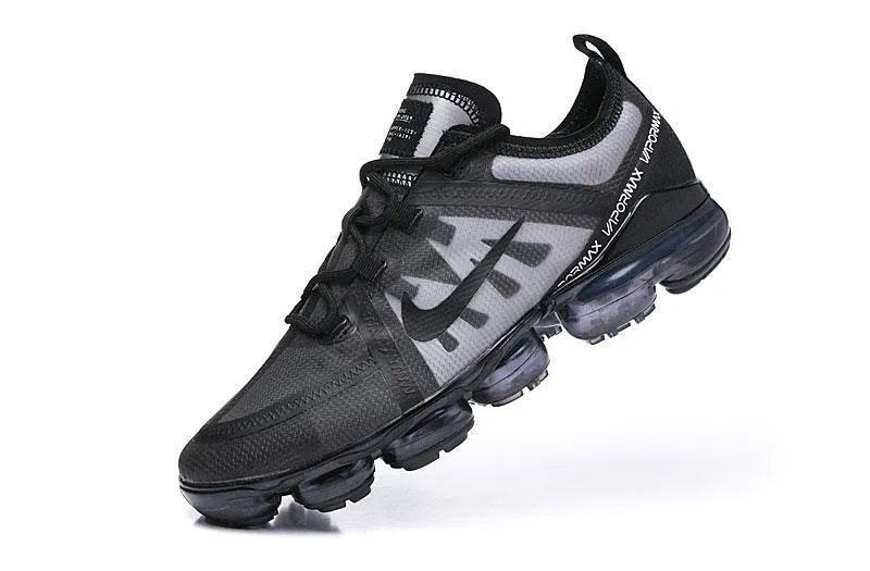Nike Air Vapormax 2019  'Black Grey' Shoes Sneakers Men Women Sale Size US 7, 8, 8.5, 9, 10, 11 Asics Achilles Tendonitis Shoe
