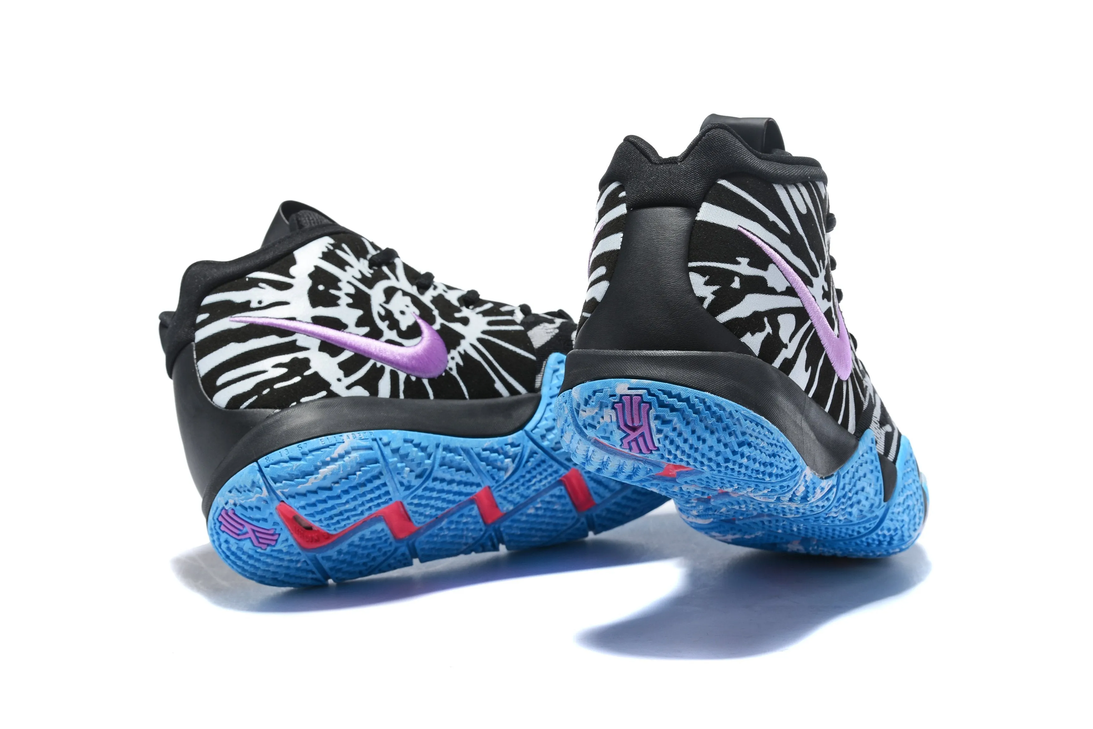 Nike Kyrie 4 Black White Jade Purple Men Basketball Shoes !!! CYBER MONDAY SALE !!! Best Asics Table Tennis Shoes