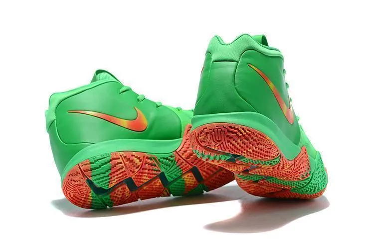 Nike Kyrie 4 Green Red Orange Men Basketball Shoes !!! CYBER MONDAY SALE !!! Asics Shoes Cheapest Online