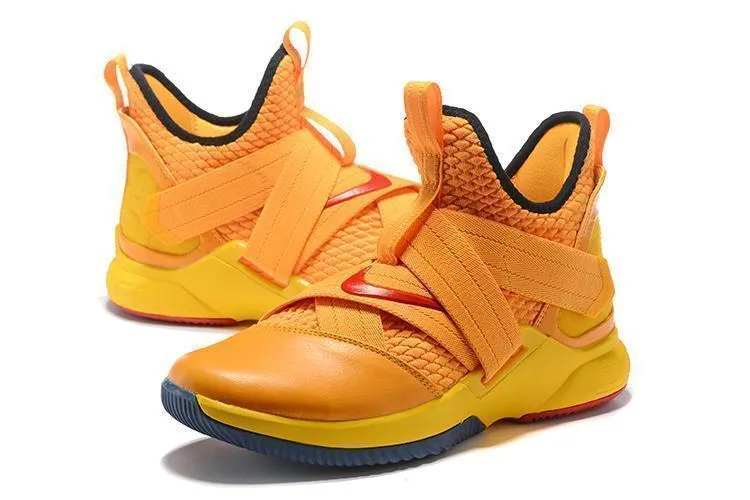 Nike Lebron Soldier XII 12 SFG EP Orange Yellow Men Shoes !!! CYBER MONDAY SALE !!! Asics Suede Shoes