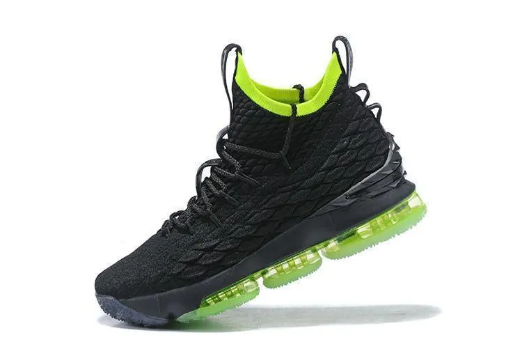 Nike Lebron XV 15 Black Green Men Shoes !!! CYBER MONDAY SALE !!! Asics Gel Kayano Similar Shoes