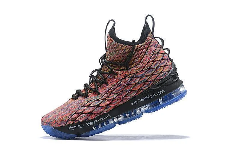 Nike Lebron XV 15 Black Rainbow Blue Men Shoes !!! CYBER MONDAY SALE !!! Asics Shoes Gt 2000 4