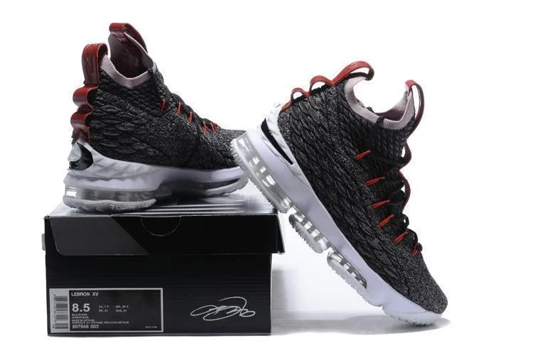 Nike Lebron XV 15 Black Red White Men Shoes !!! CYBER MONDAY SALE !!! Asics Track Shoes Spikes