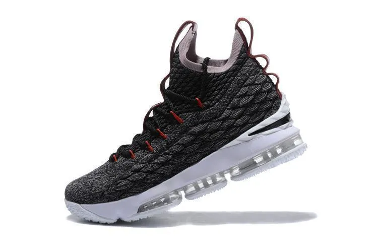 Asics Shoes Slip Resistant Nike Lebron XV 15 Black Red White Men Shoes !!! CYBER MONDAY SALE !!!