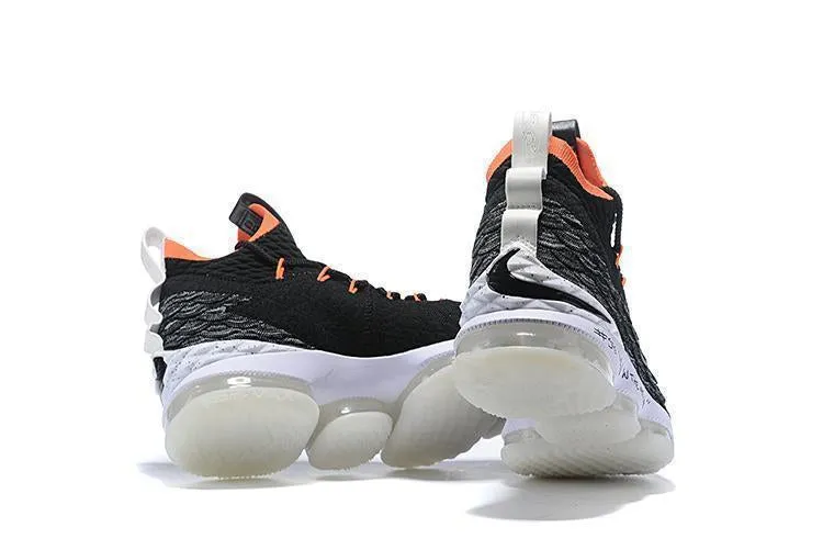 Nike Lebron XV 15 Black White Orange Men Shoes !!! CYBER MONDAY SALE !!! Cyber Monday Asics Running Shoes