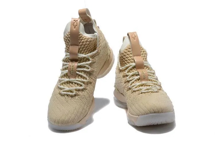 Nike Lebron XV 15 Brown White Men Shoes !!! CYBER MONDAY SALE !!! Asics Shoes Gel Kayano 26