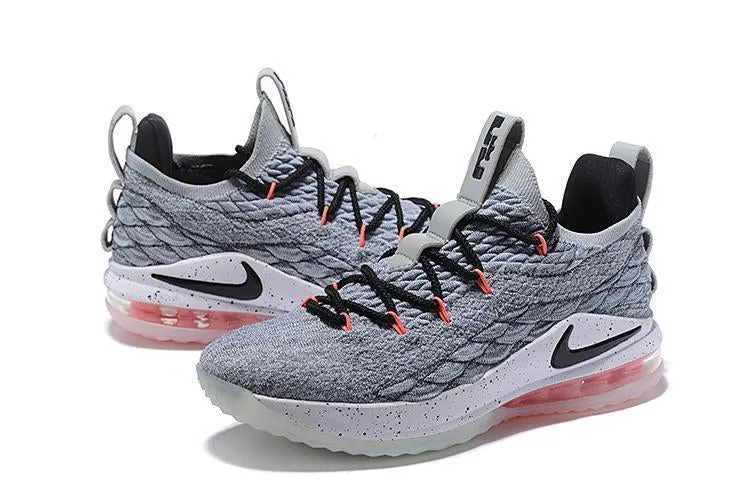 Nike Lebron XV 15 Low EP LT Grey Black Men Shoes !!! CYBER MONDAY SALE !!! Asics Gym Training Shoes
