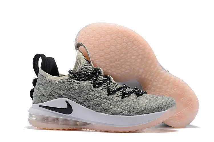 Asics Tennis Shoes Sizing Nike Lebron XV 15 Low EP LT Grey White Men Shoes !!! CYBER MONDAY SALE !!!