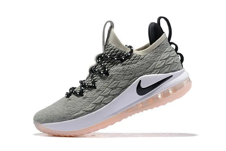 Asics Comfortable Shoes Nike Lebron XV 15 Low EP LT Grey White Men Shoes !!! CYBER MONDAY SALE !!!