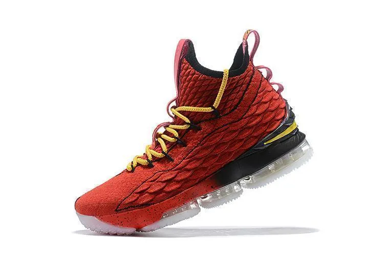 Asics Tennis Shoe Warranty Nike Lebron XV 15 Red Yelow Black Bordeaux Men Shoes !!! CYBER MONDAY SALE !!!