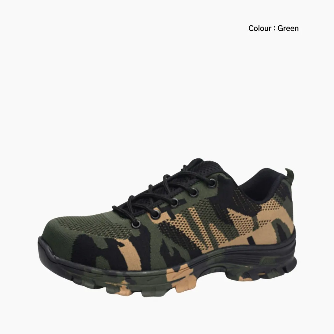 Non-Slip Sole, Anti-Odour : Safety Shoes for Men Flat Rubber Sole Shoes