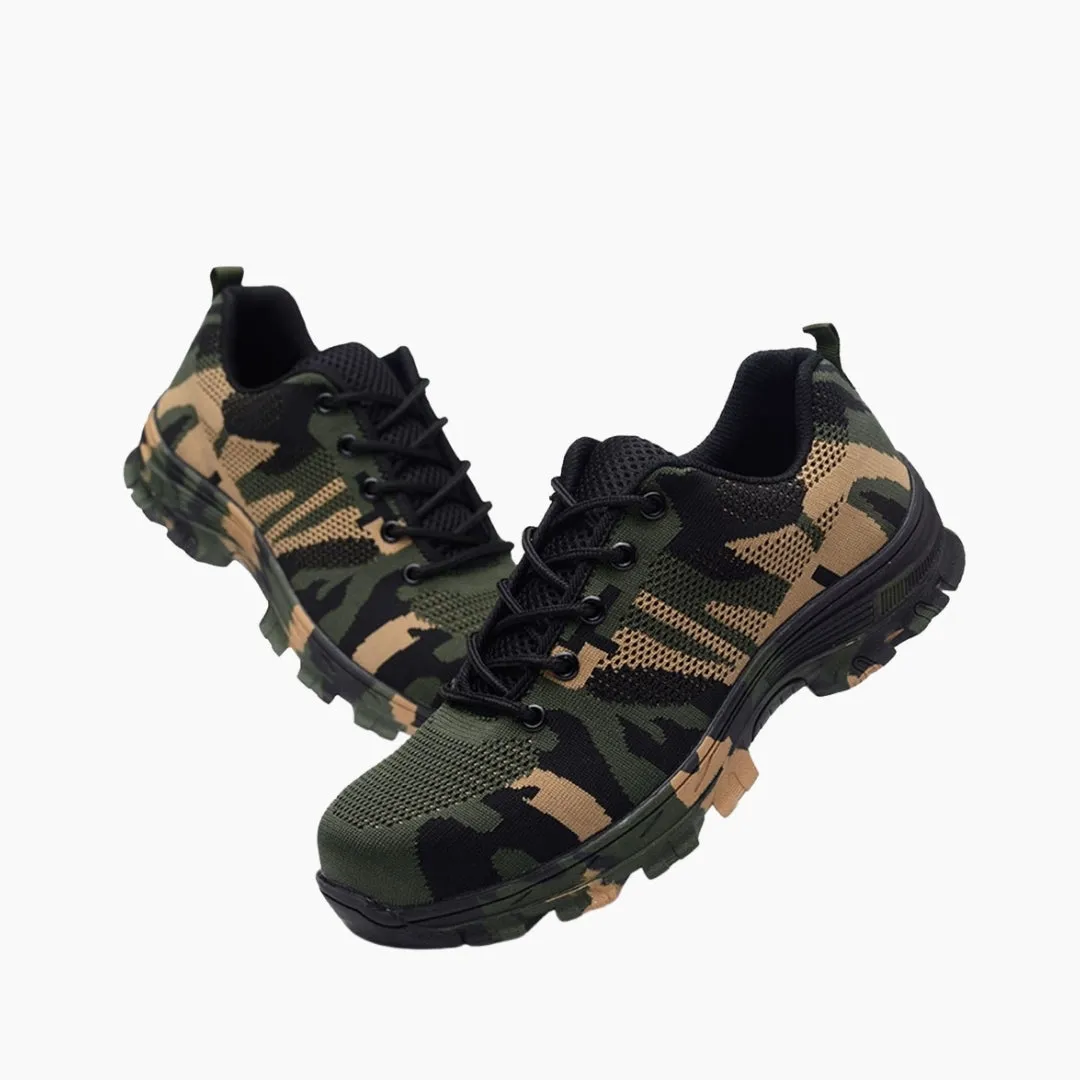 Flat Shoes Pattern Non-Slip Sole, Anti-Odour : Safety Shoes for Men