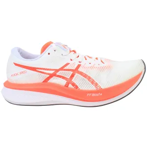 Asics Magic Speed 3 Womens White Running Shoes Asics Non Slip Work Shoes