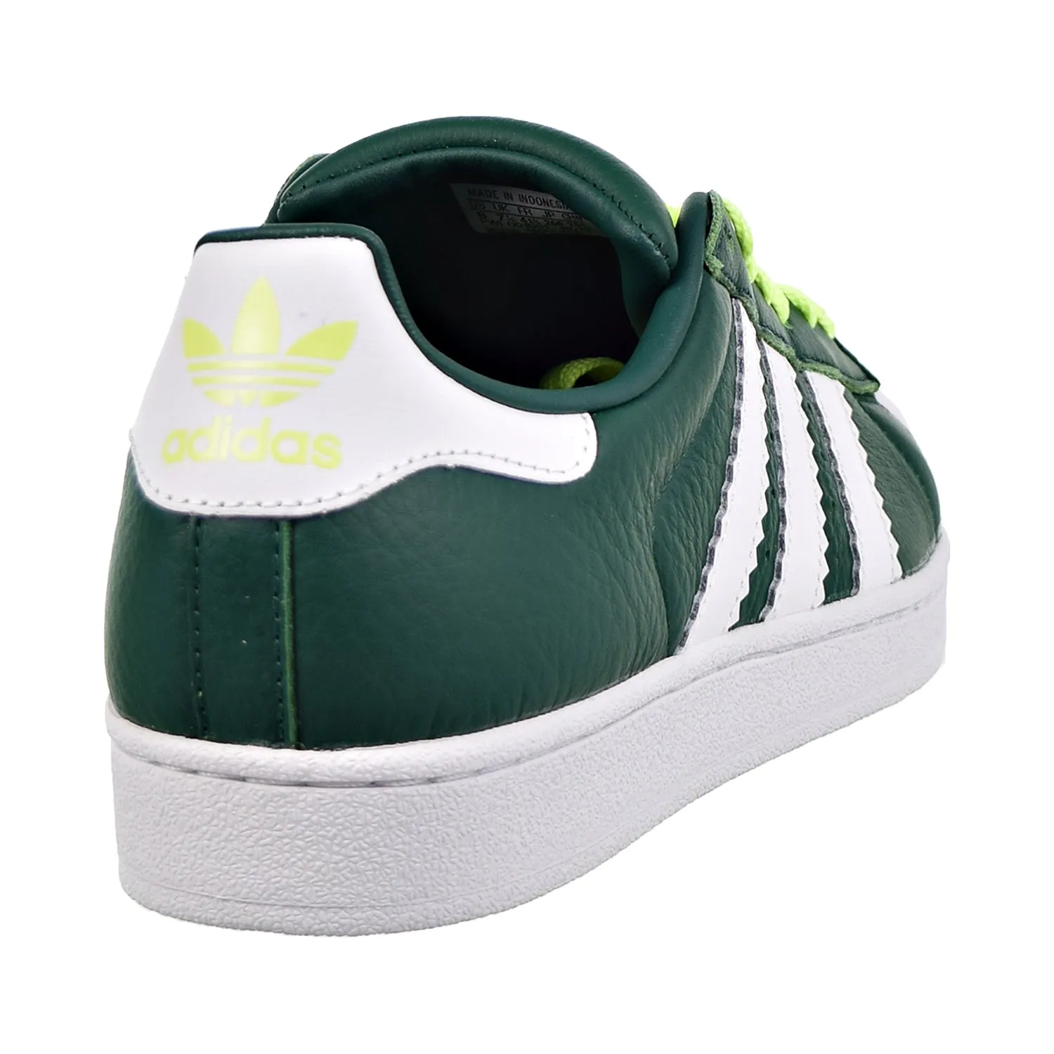 Adidas The Road Shoe Adidas Superstar Mens Shoes Collegiate Green/Cloud White/Hi-Res Yellow
