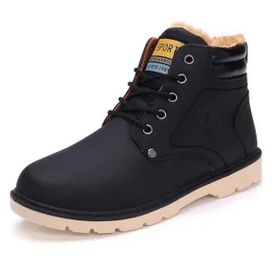Best Soft Work Boots Keep Warm Men Boots High pu Leather Casual Boots Working Fahsion Boots Essential Shoes
