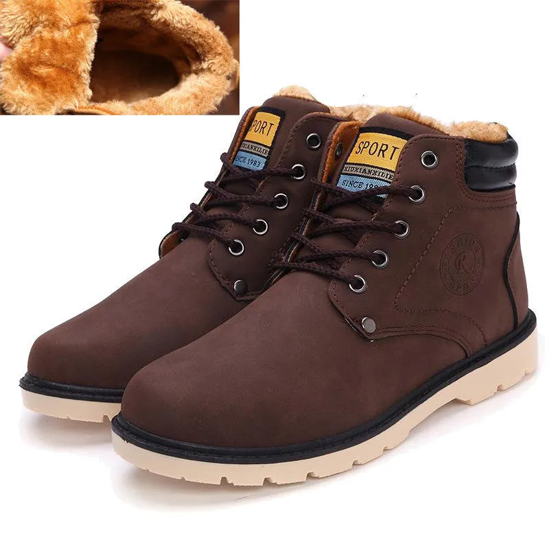 Keep Warm Men Boots High pu Leather Casual Boots Working Fahsion Boots Essential Shoes Csa Work Boots