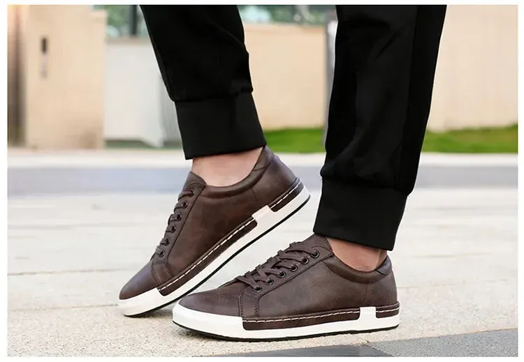 Men Leather Casual Shoes Men Sneakers  Autumn Brand Mens Suede Shoes Comfortable Flat Male Footwear Zapatillas Hombre 2024 Shoes Flat Mules