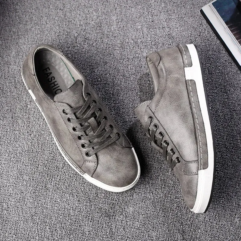 Flat Wide Width Shoes Men Leather Casual Shoes Men Sneakers  Autumn Brand Mens Suede Shoes Comfortable Flat Male Footwear Zapatillas Hombre 2024