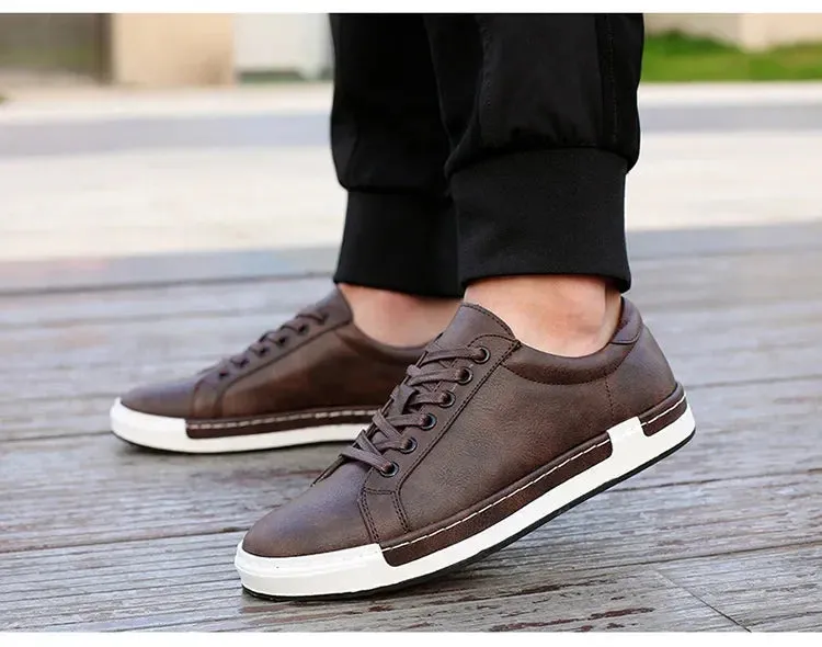Men Leather Casual Shoes Men Sneakers  Autumn Brand Mens Suede Shoes Comfortable Flat Male Footwear Zapatillas Hombre 2024 Barefoot Shoes With Flat Feet