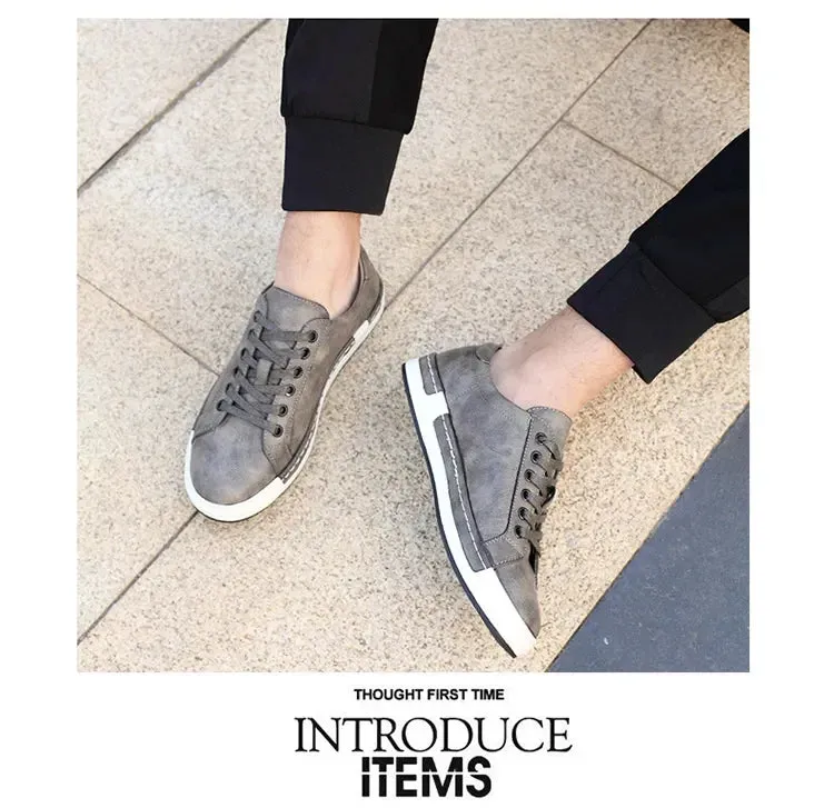 Men Leather Casual Shoes Men Sneakers  Autumn Brand Mens Suede Shoes Comfortable Flat Male Footwear Zapatillas Hombre 2024 Cute Shoes For Flat Feet