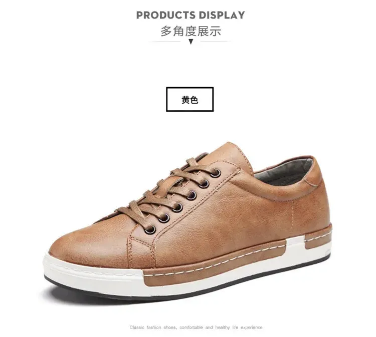 Best Outdoor Shoes For Flat Feet Men Leather Casual Shoes Men Sneakers  Autumn Brand Mens Suede Shoes Comfortable Flat Male Footwear Zapatillas Hombre 2024