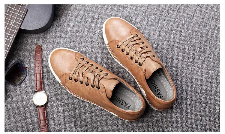 Best Flat Mtb Shoes Men Leather Casual Shoes Men Sneakers  Autumn Brand Mens Suede Shoes Comfortable Flat Male Footwear Zapatillas Hombre 2024
