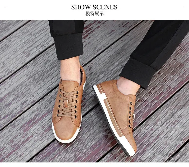 Men Leather Casual Shoes Men Sneakers  Autumn Brand Mens Suede Shoes Comfortable Flat Male Footwear Zapatillas Hombre 2024 Flat And Heel Shoes