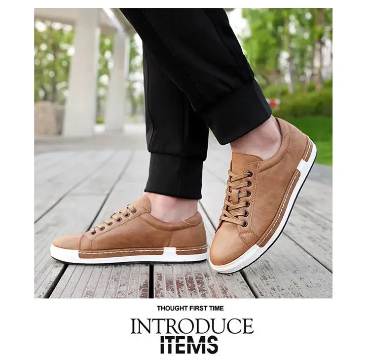 Men Leather Casual Shoes Men Sneakers  Autumn Brand Mens Suede Shoes Comfortable Flat Male Footwear Zapatillas Hombre 2024 Next Shoes Flats