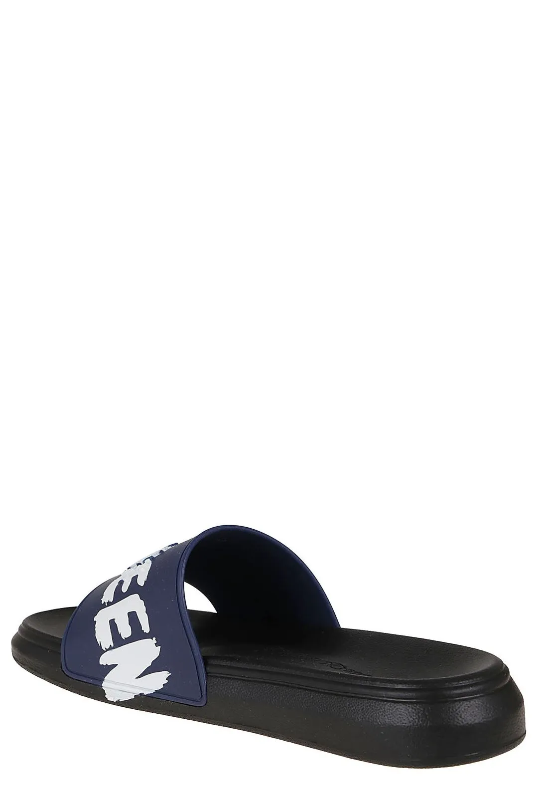 Porn With Sandals Alexander McQueen Graffiti Logo Printed Slides