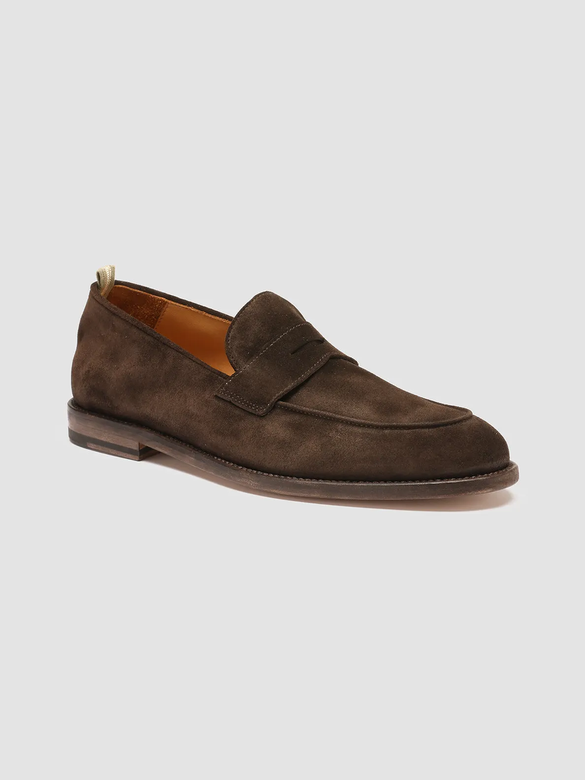 OPERA 001 - Brown Suede Penny Loafers Top Rated Loafers