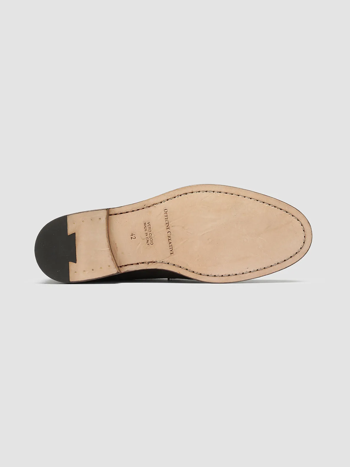 Spiked Loafers OPERA 001 - Brown Suede Penny Loafers