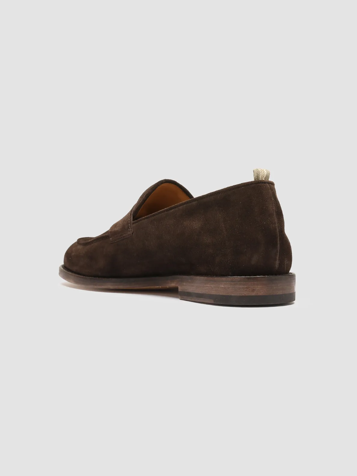 Houndstooth Loafers OPERA 001 - Brown Suede Penny Loafers