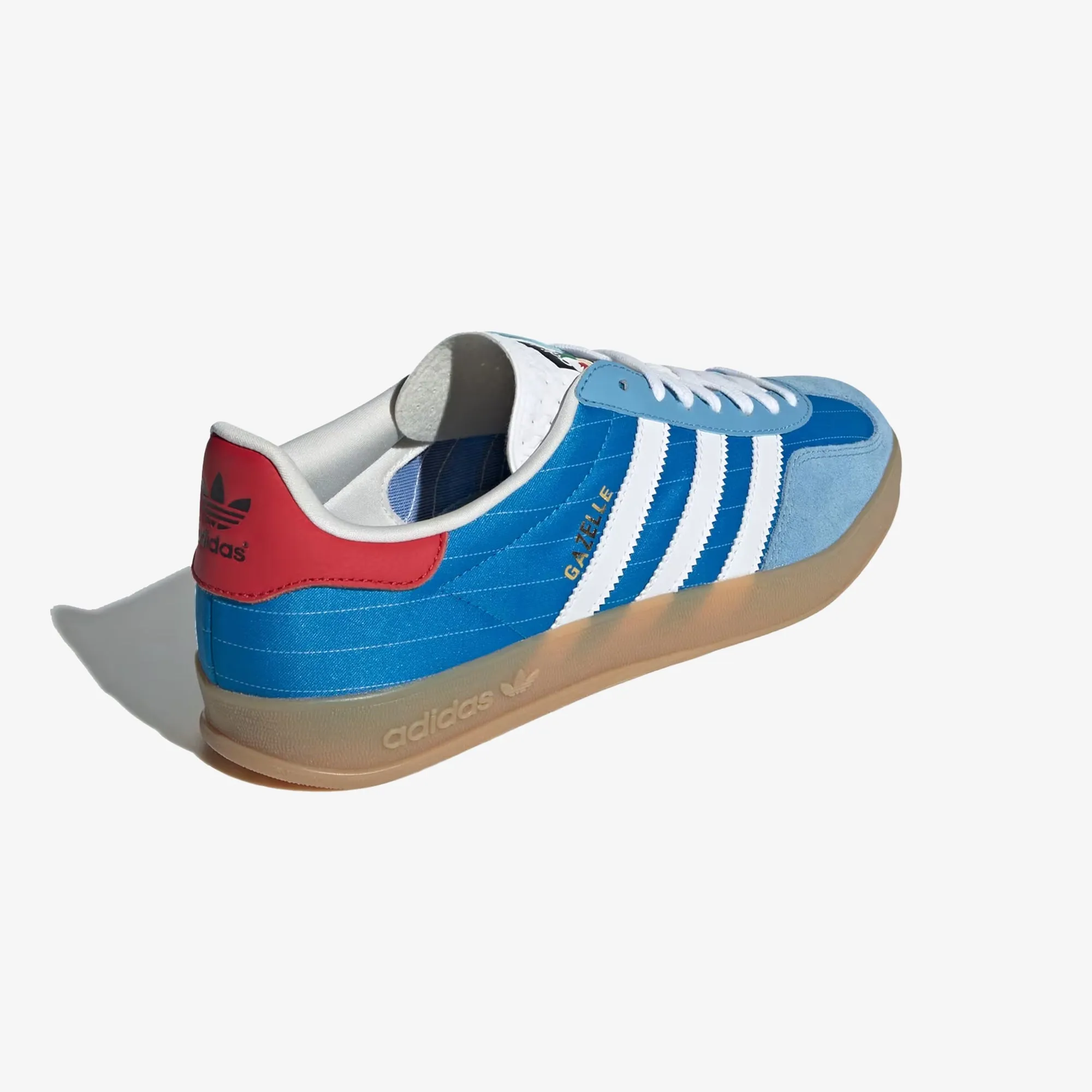 ADIDAS ORIGINALS | GAZELLE INDOOR { BRIGHT BLUE/CLOUD WHITE/GUM Adidas Shoes Like Socks