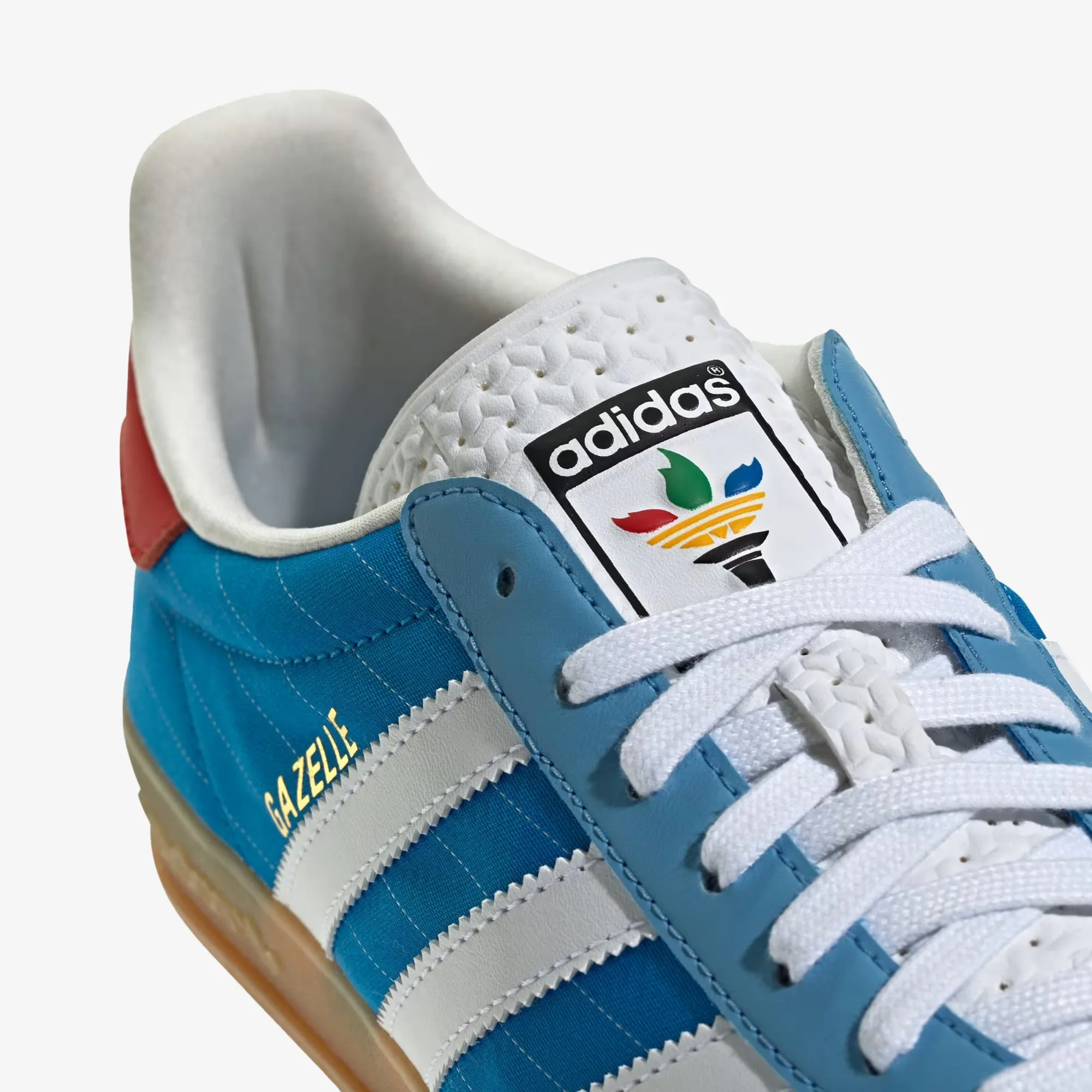 ADIDAS ORIGINALS | GAZELLE INDOOR { BRIGHT BLUE/CLOUD WHITE/GUM Adidas Shoes Nmd