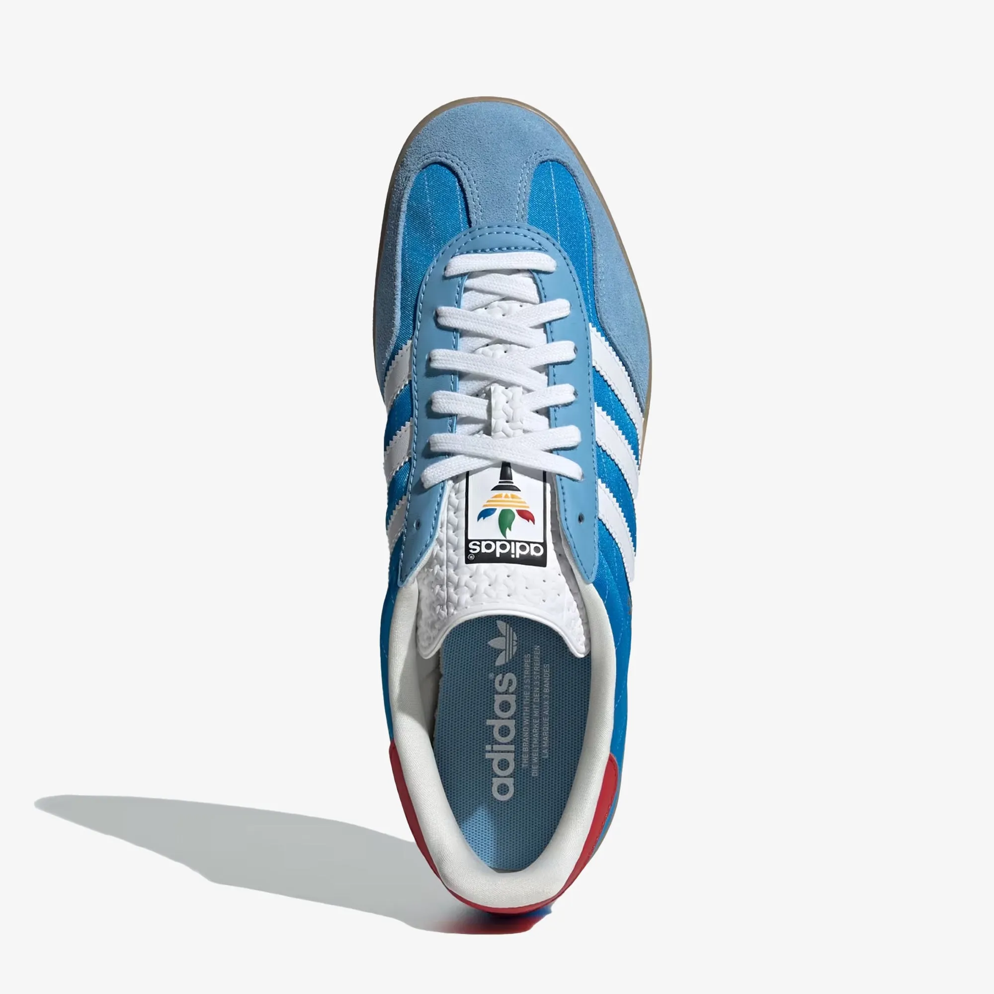 ADIDAS ORIGINALS | GAZELLE INDOOR { BRIGHT BLUE/CLOUD WHITE/GUM Crazy Light Adidas Basketball Shoes