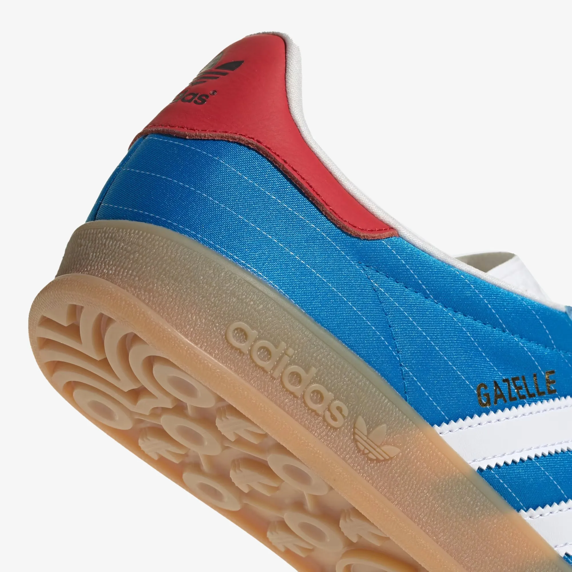 Adidas High Top Shoes ADIDAS ORIGINALS | GAZELLE INDOOR { BRIGHT BLUE/CLOUD WHITE/GUM