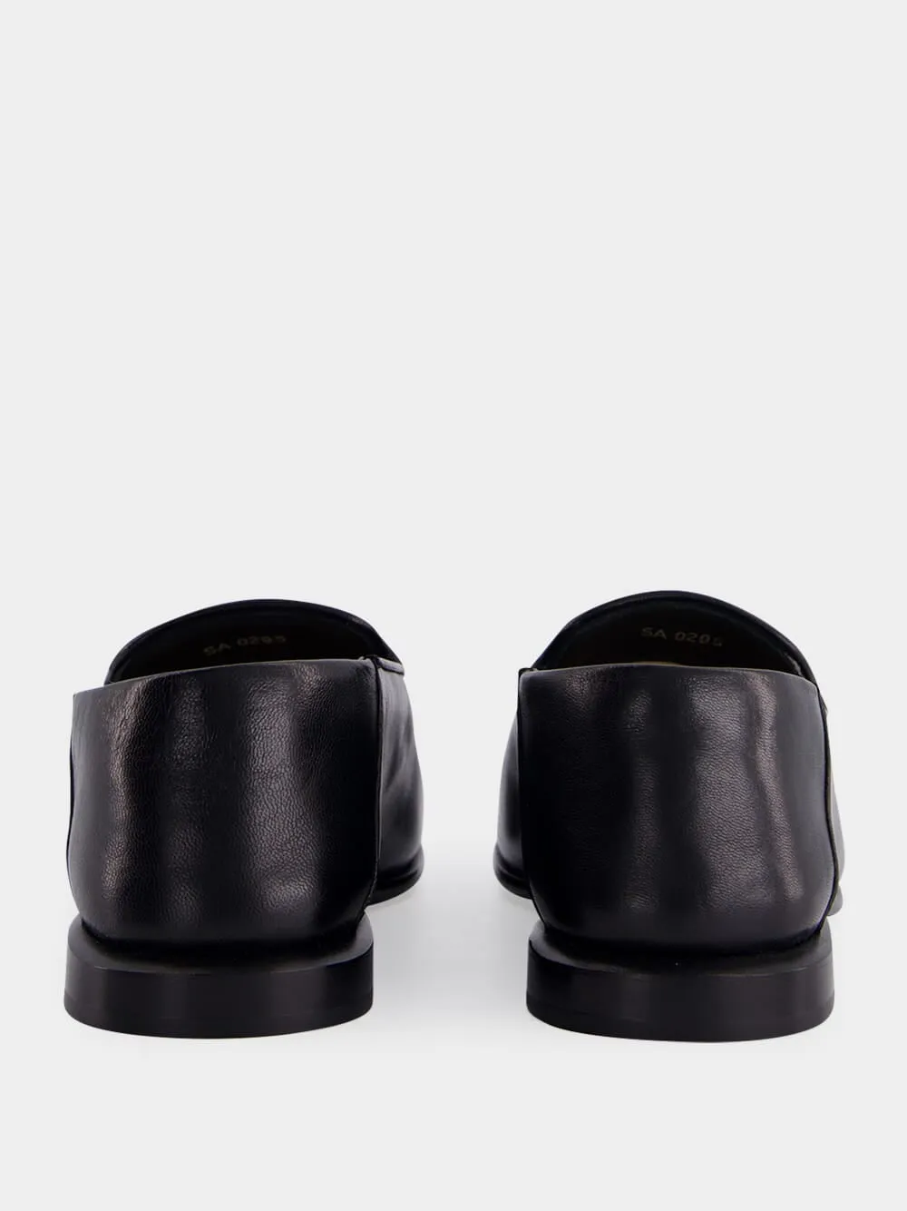 Patent Leather Tuxedo Loafers Black and Natural Leather Label Loafers