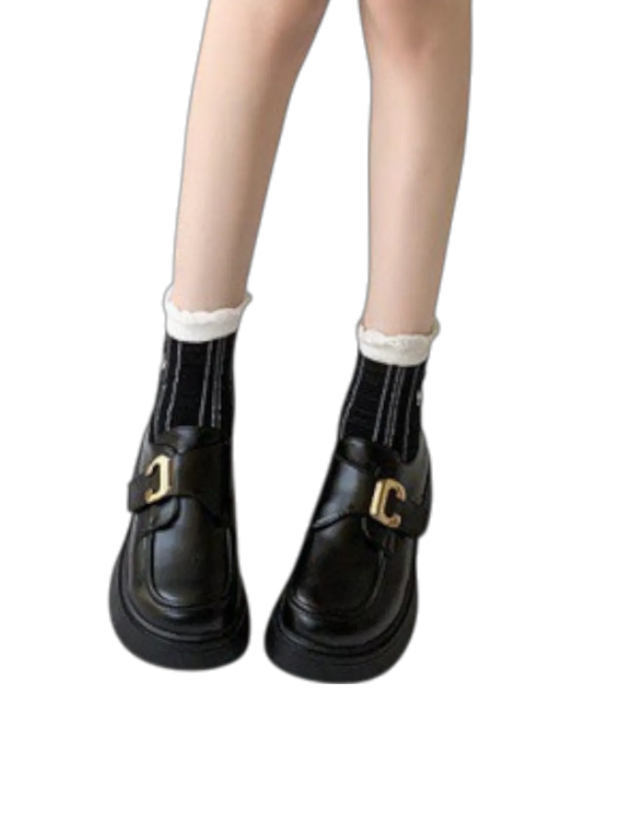 Oxford Platform Mary Jane Loafers Cheeks Sandals