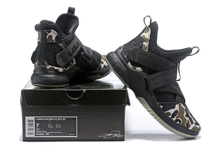 Nike Lebron Soldier XII 12 SFG EP Camo Black Men Shoes !!! CYBER MONDAY SALE !!! Asics Shoes Gt 2000 7