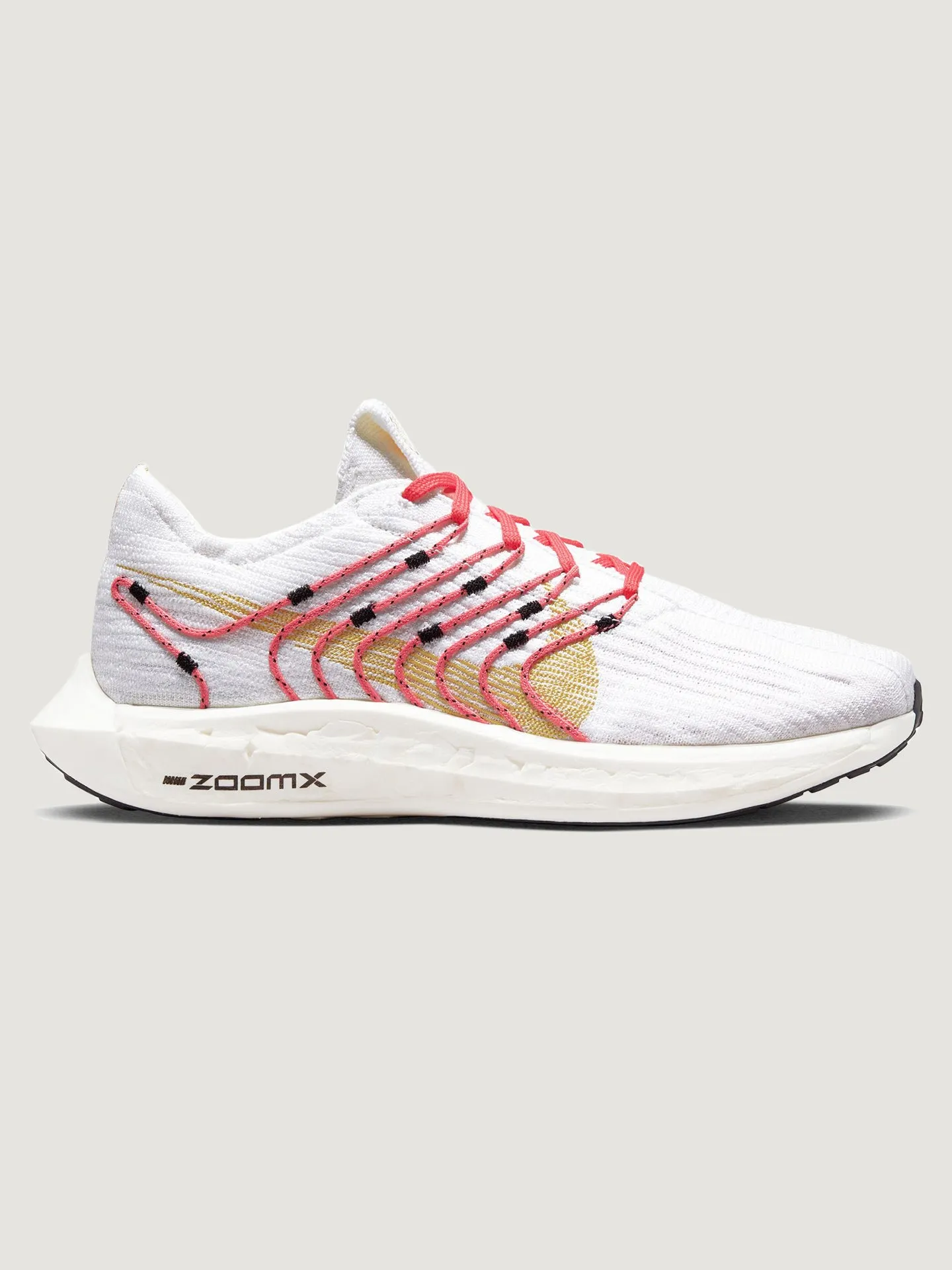 Hideki Matsuyama Asics Golf Shoes Pegasus Turbo Next Nature - White/Topaz Gold-Sea